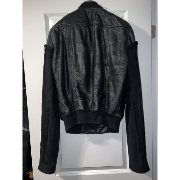 Rick Owens Lambskin Zipped Bomber Jacket - Picture 8 of 11